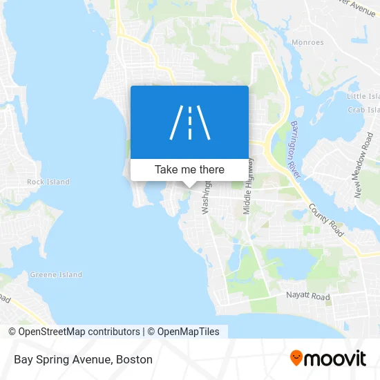 Bay Spring Avenue map