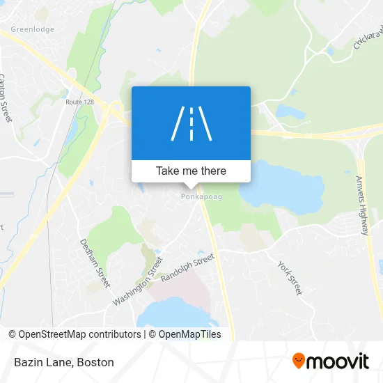 Bazin Lane map