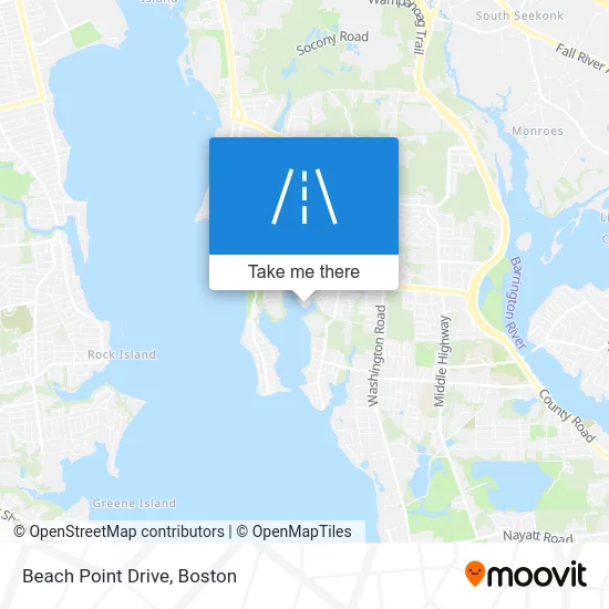 Beach Point Drive map