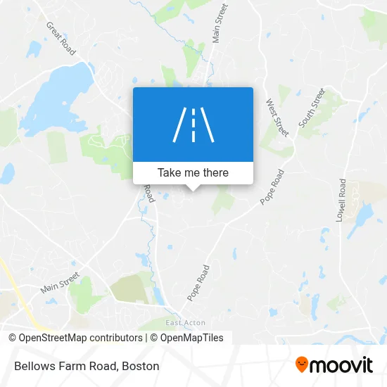 Bellows Farm Road map