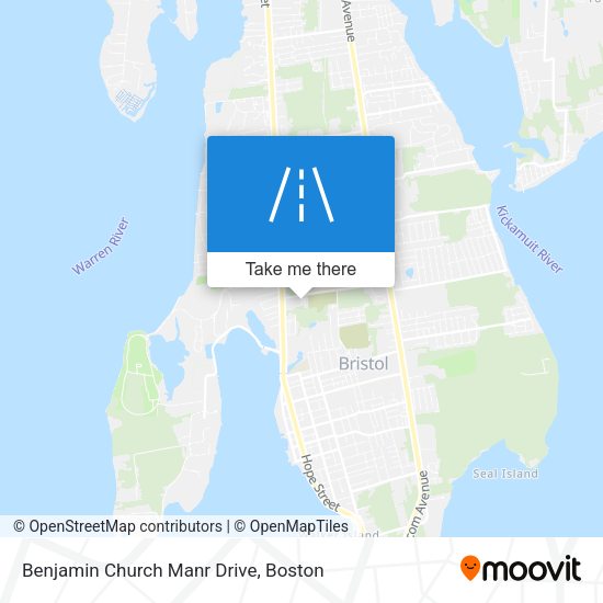 Benjamin Church Manr Drive map