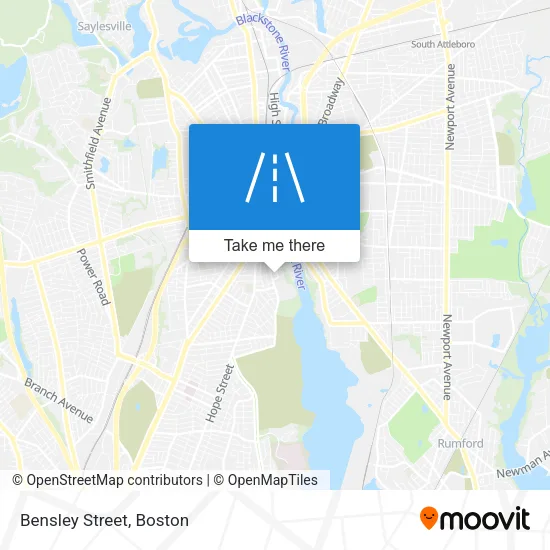 Mapa de Bensley Street
