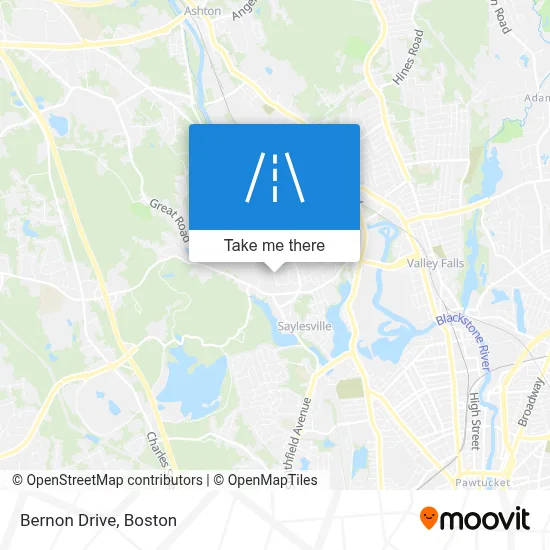 Bernon Drive map