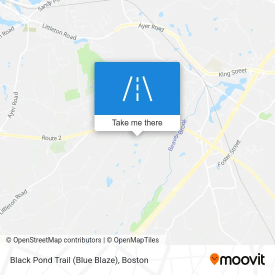 Black Pond Trail (Blue Blaze) map