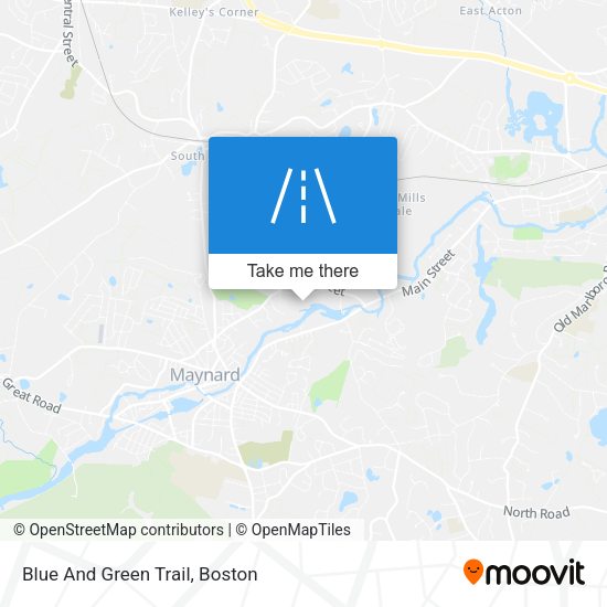 Mapa de Blue And Green Trail