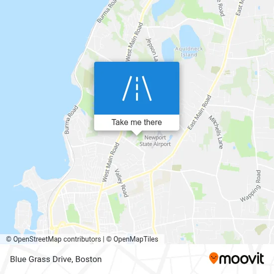 Blue Grass Drive map