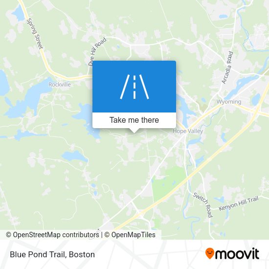 Blue Pond Trail map