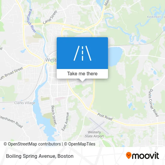Boiling Spring Avenue map