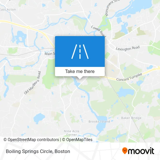 Boiling Springs Circle map