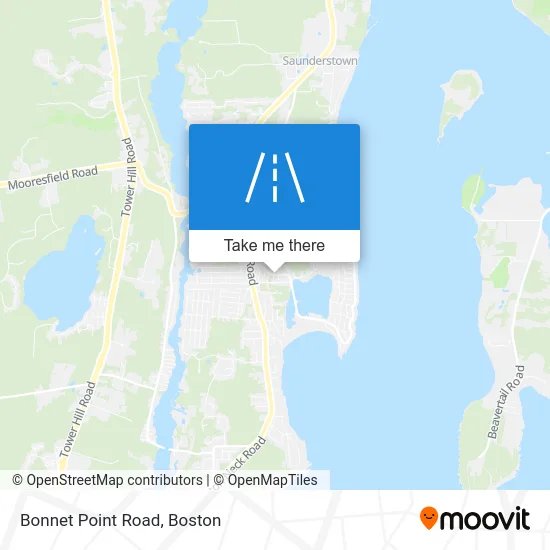 Bonnet Point Road map