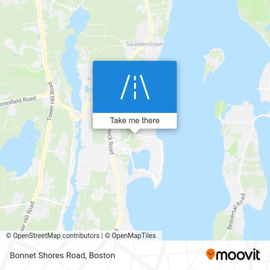 Bonnet Shores Road map