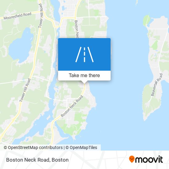 Boston Neck Road map