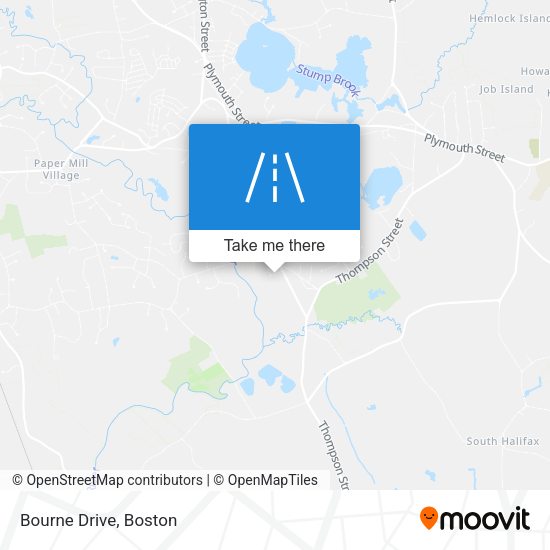 Mapa de Bourne Drive
