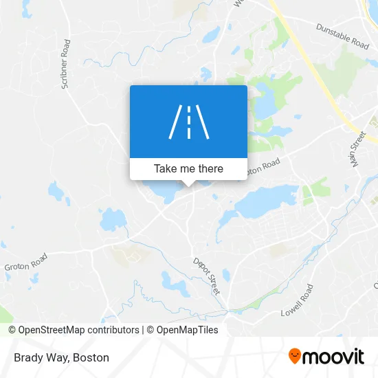 Brady Way map