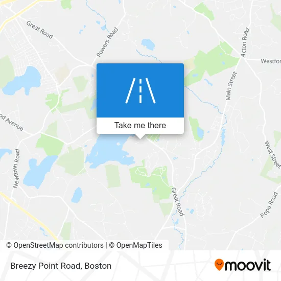 Breezy Point Road map