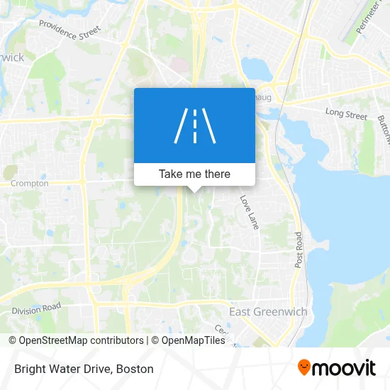 Bright Water Drive map