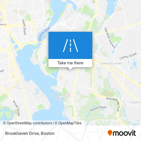 Brookhaven Drive map