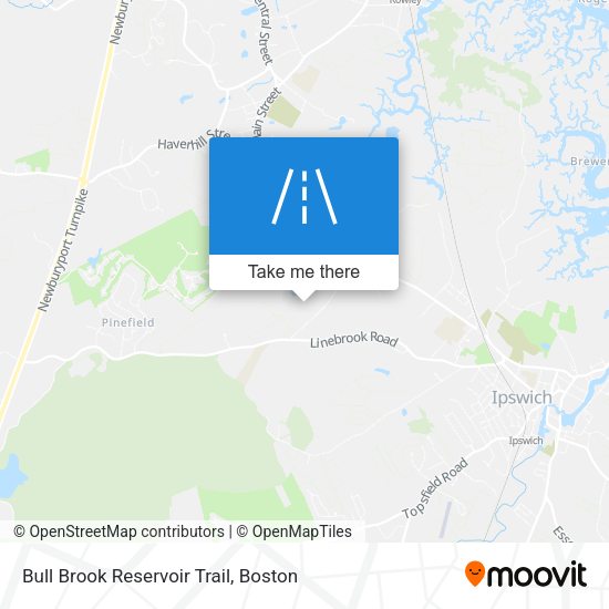 Bull Brook Reservoir Trail map