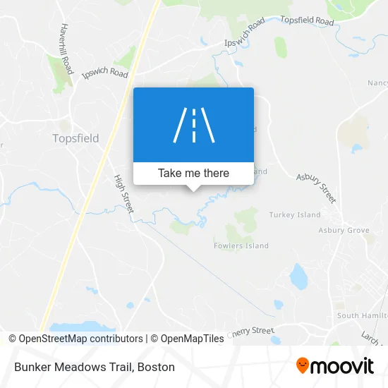 Bunker Meadows Trail map