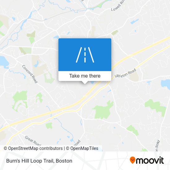 Mapa de Burn's Hill Loop Trail