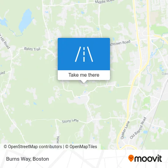 Burns Way map