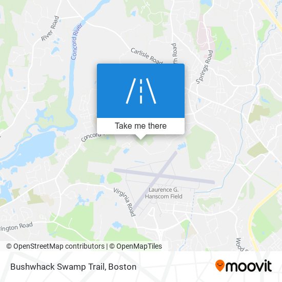 Bushwhack Swamp Trail map