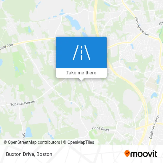 Buxton Drive map