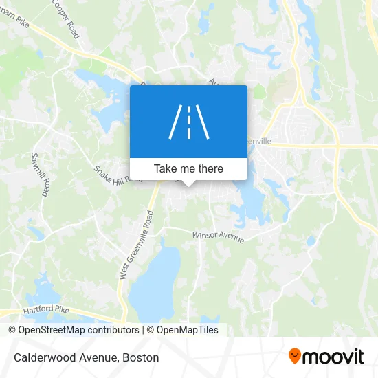 Mapa de Calderwood Avenue