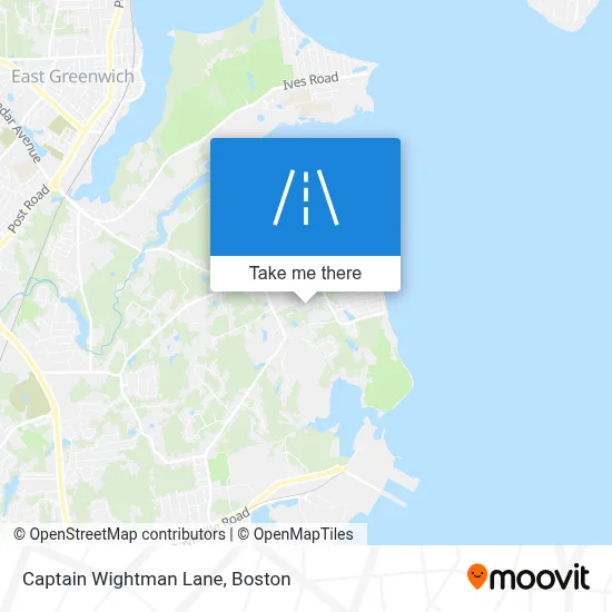 Captain Wightman Lane map