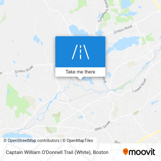Captain William O'Donnell Trail (White) map
