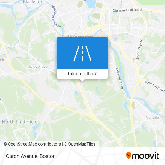 Caron Avenue map