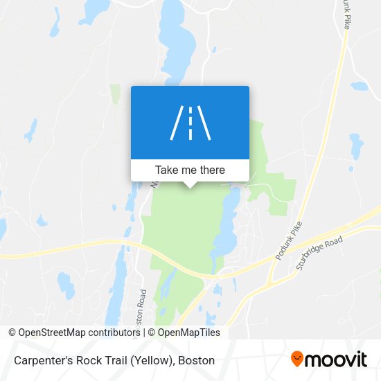 Carpenter's Rock Trail (Yellow) map