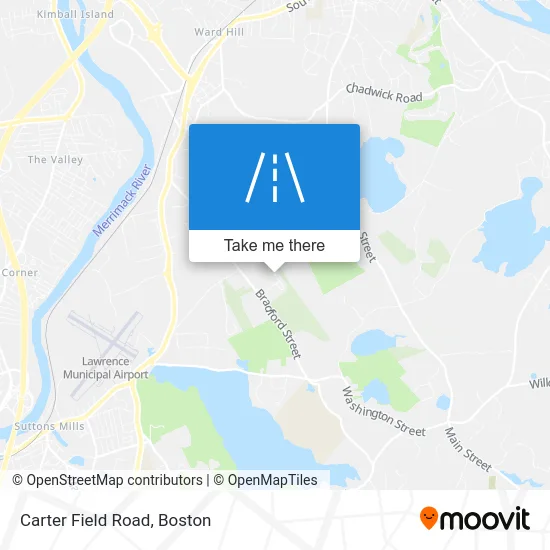 Carter Field Road map