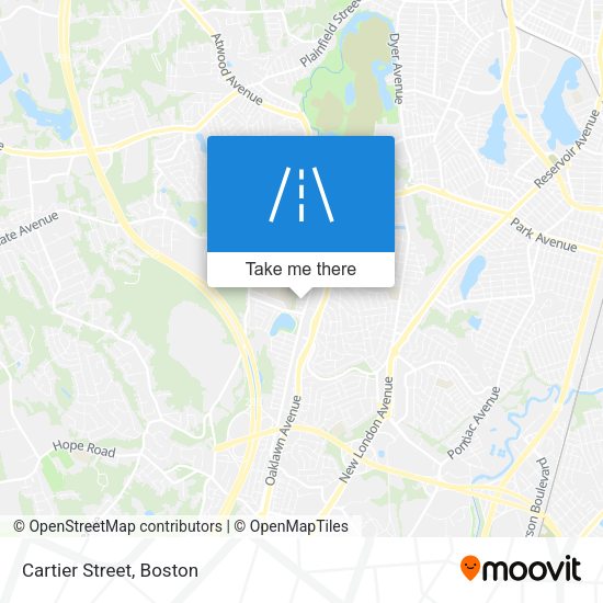 Mapa de Cartier Street