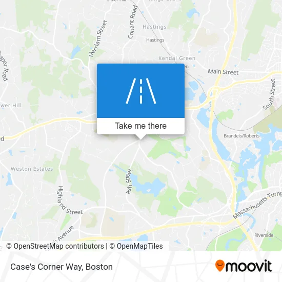 Case's Corner Way map