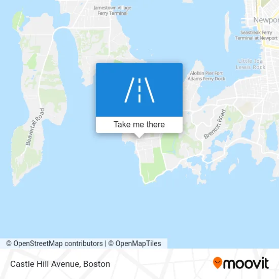Castle Hill Avenue map
