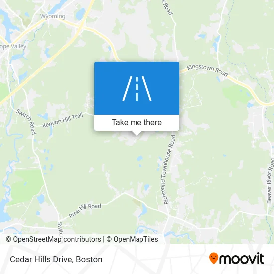 Cedar Hills Drive map