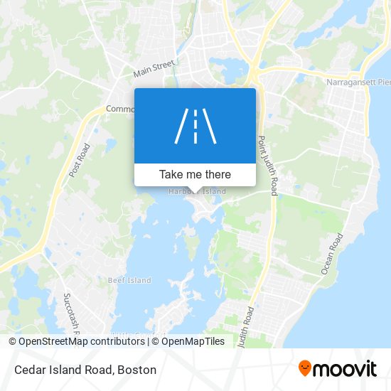 Mapa de Cedar Island Road