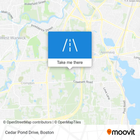 Cedar Pond Drive map