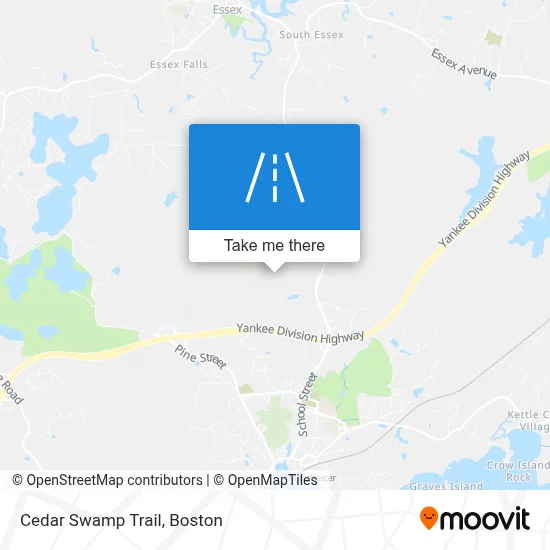 Cedar Swamp Trail map