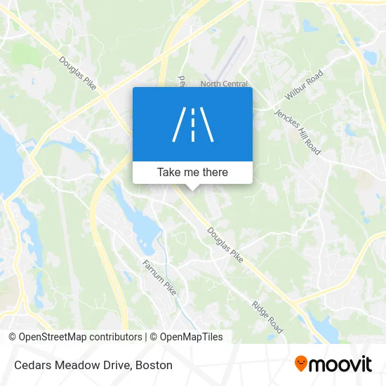 Cedars Meadow Drive map