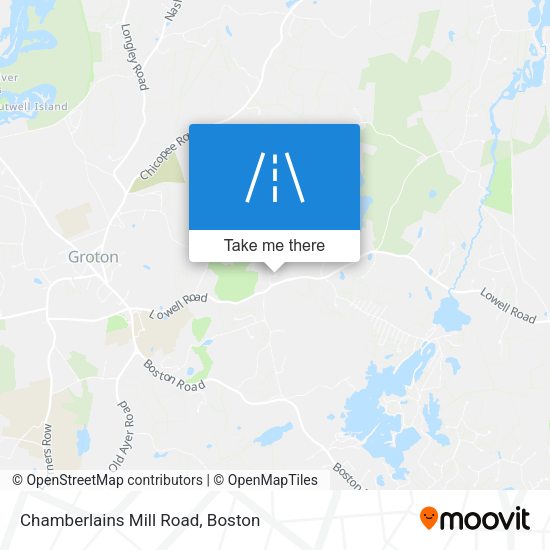 Mapa de Chamberlains Mill Road