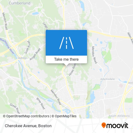 Cherokee Avenue map