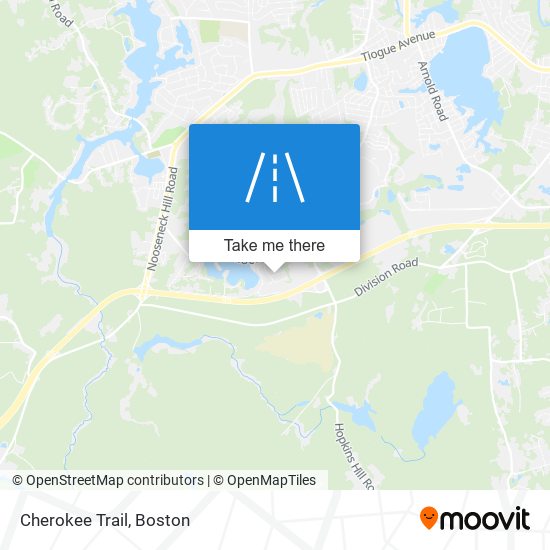 Cherokee Trail map