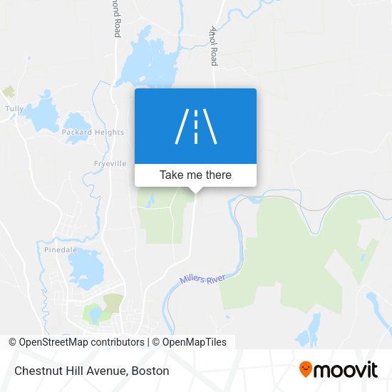 Chestnut Hill Avenue map