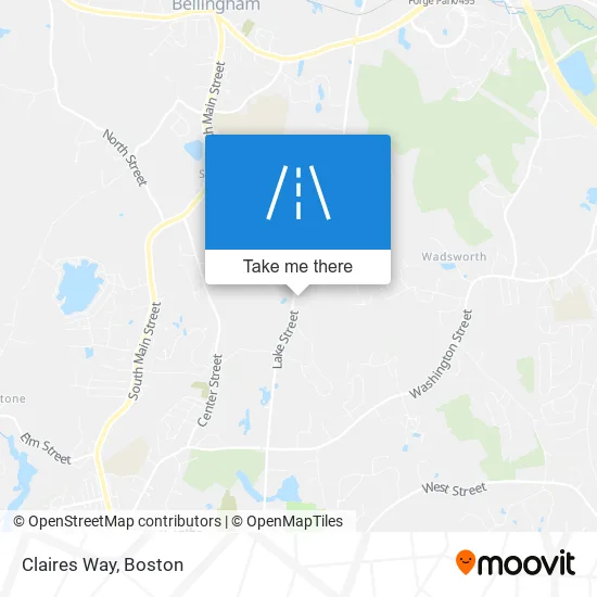 Claires Way map