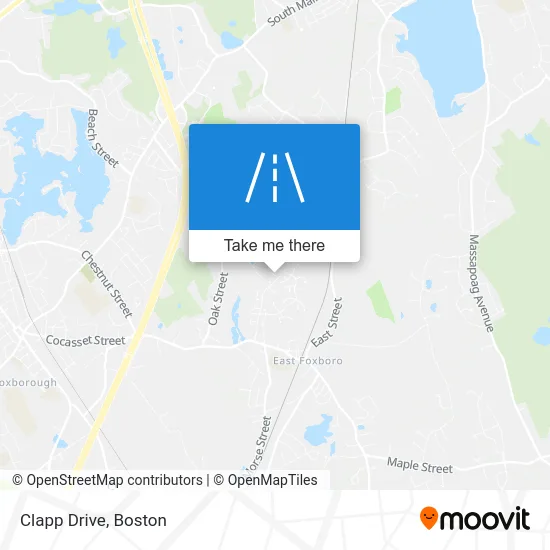 Clapp Drive map