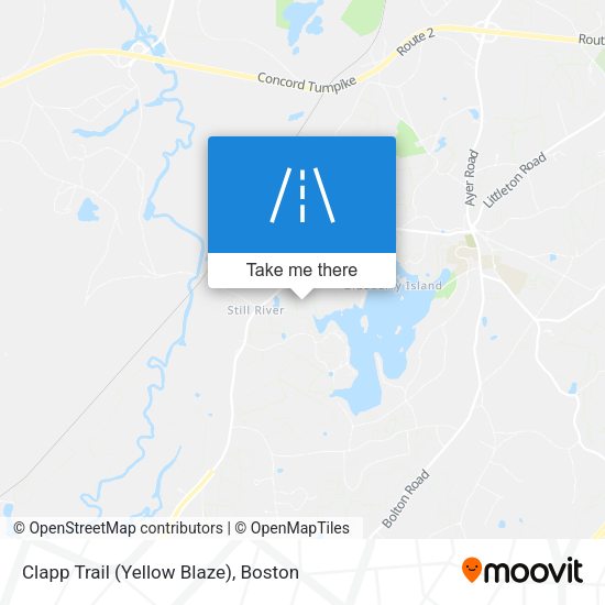 Clapp Trail (Yellow Blaze) map