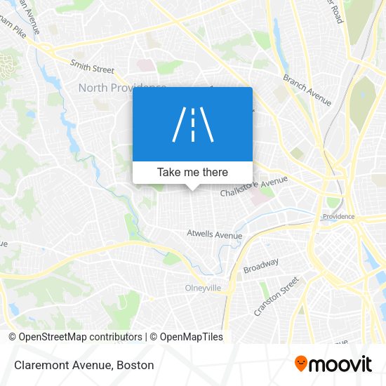 Mapa de Claremont Avenue