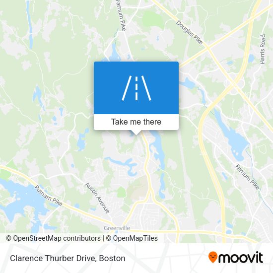 Clarence Thurber Drive map